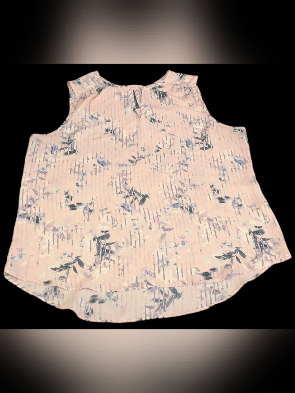 #WC138 Reitmans Pink Floral Sleeveless Camisole